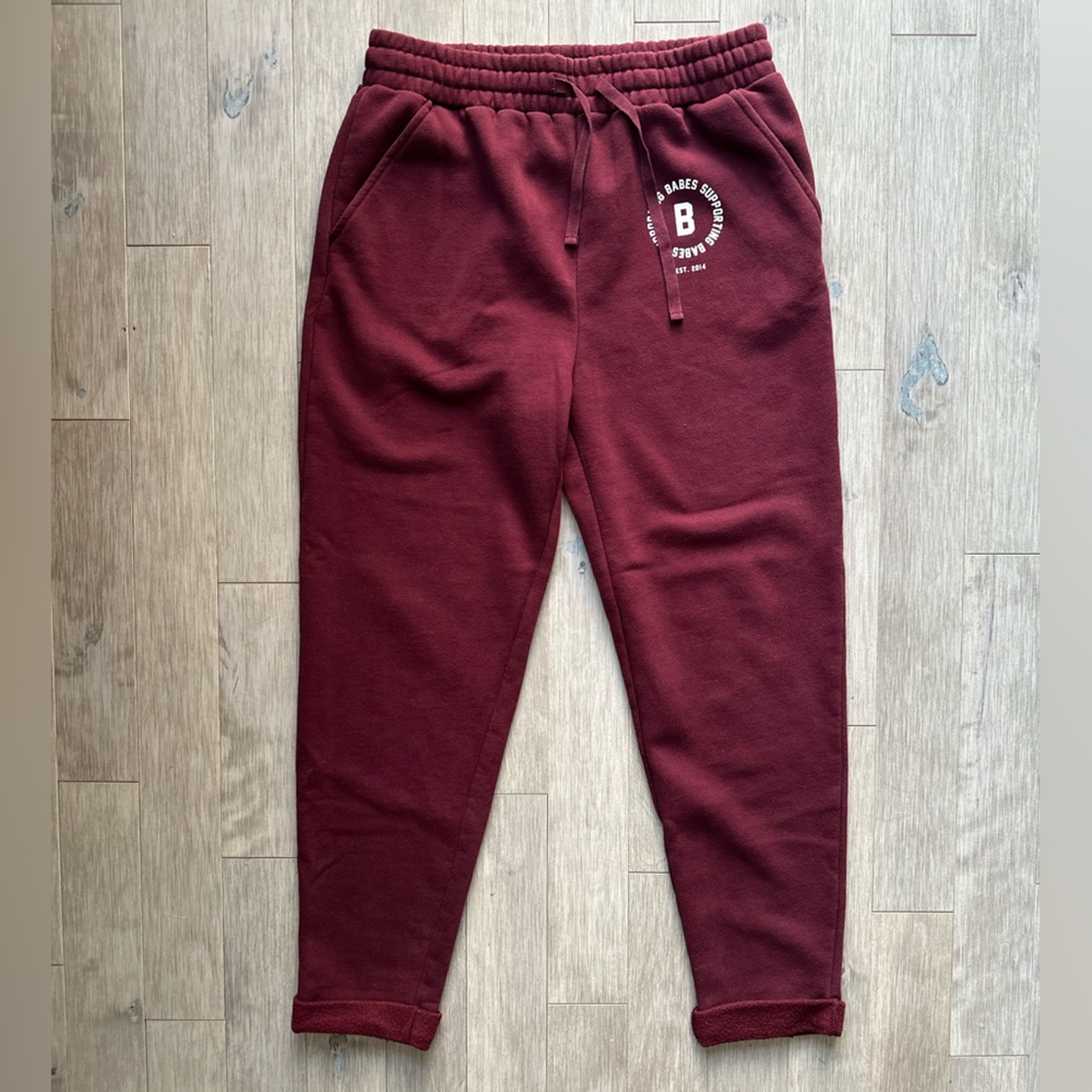 Brunette The Label Burgundy Sweatpants M/L‎